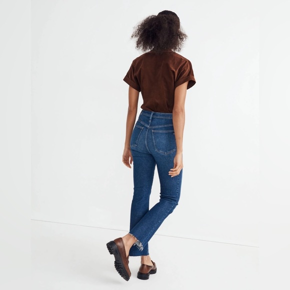 Madewell Tall Cali Demi-Boot Jeans in Smithley Wash NG812 T28 28 - Picture 3 of 7